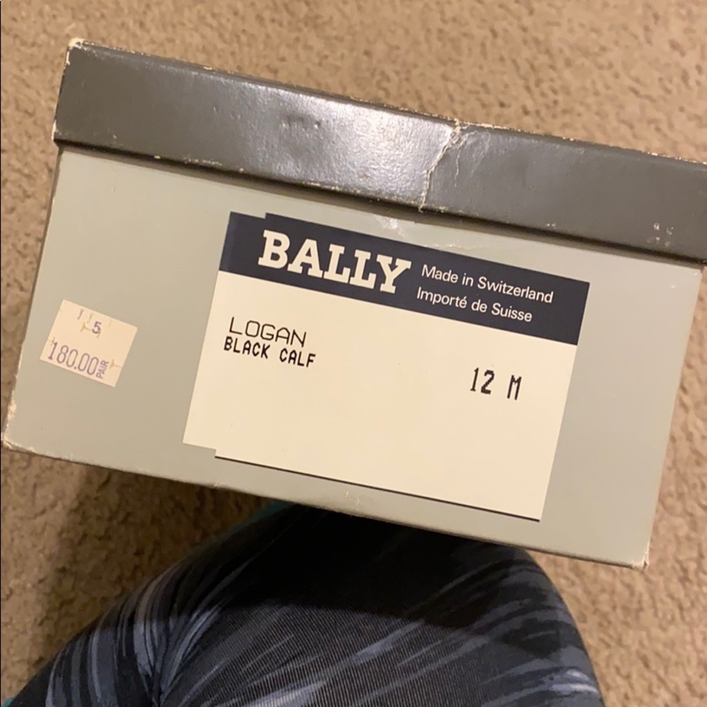 12 M Bally of Switzerland- Logan black calf